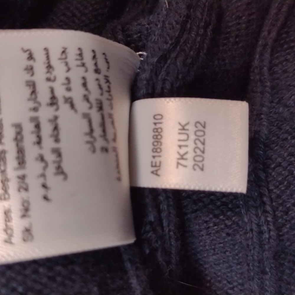 Amazon Essentials Dark Blue Cable Knit Sweater Xxl - image 7